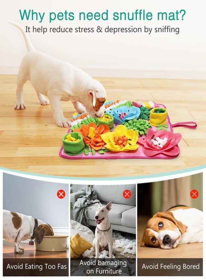 ORIA Snuffle Mat for Dogs, 20x20 Inch Interactive Dog Puzzle Toy, Slow Feeder Mat for Anxiety Relief & Mental Stimulation, Non-Slip Foraging Mat for Small Medium Large Dogs Cats Rabbits - Image 3